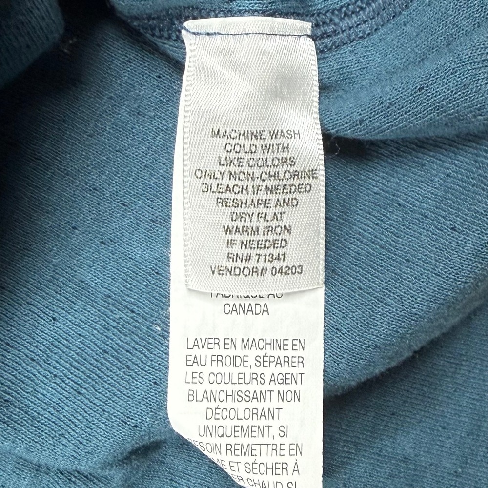 LL Bean Mens Large Blue River Driver Wool Blend Two Layer Henley Sweater - Picture 5 of 8
